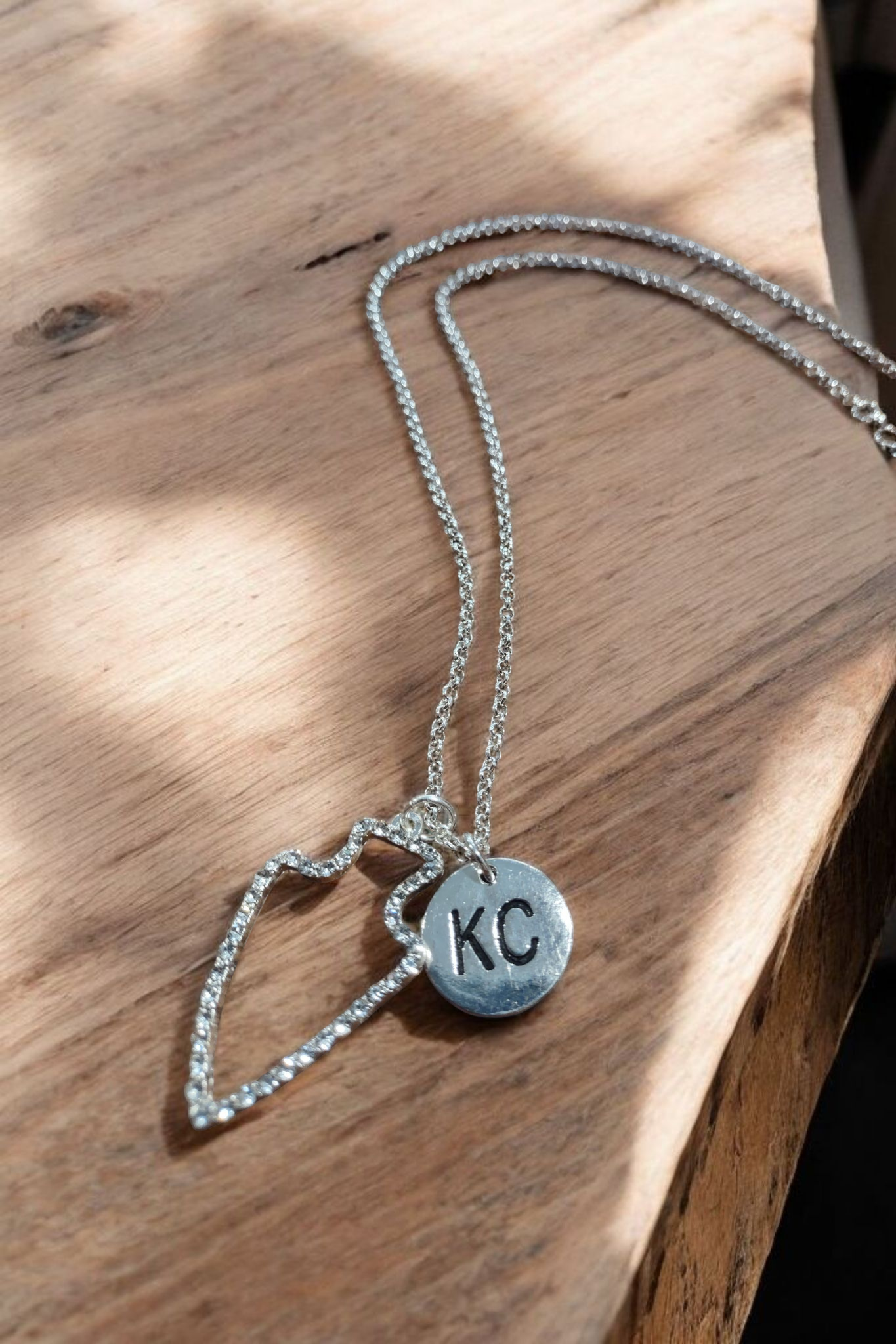 KC Arrowhead Bling Necklace
