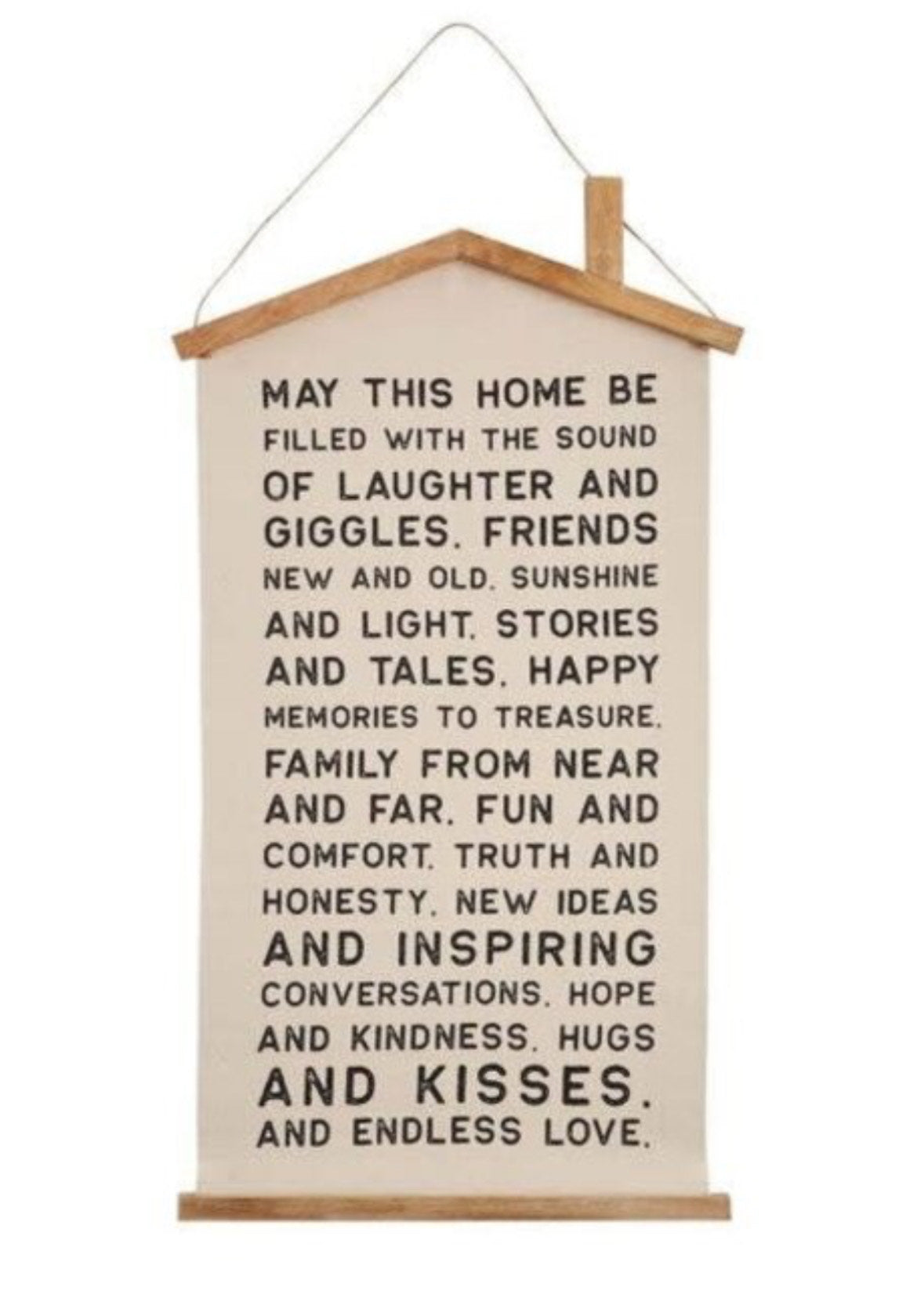 Canvas Home Door Hanger