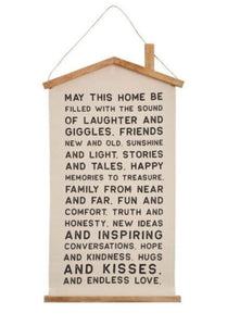 Canvas Home Door Hanger