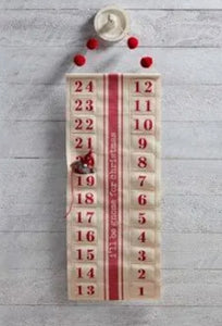"I'll be Gnome for Christmas" Countdown Hanging Canvas