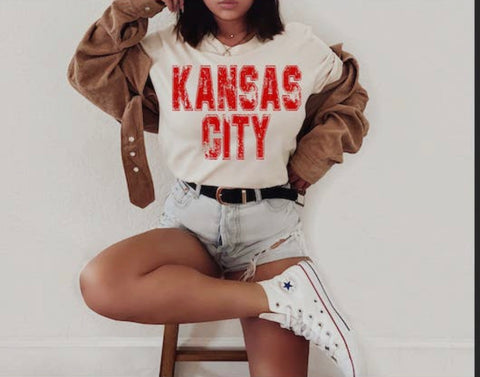 Kansas City Distressed Tee