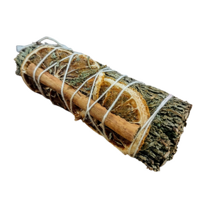 DESIGNS BY DEEKAY INC - Pine Cinnamon Orange Organic Smudge Sticks 4"