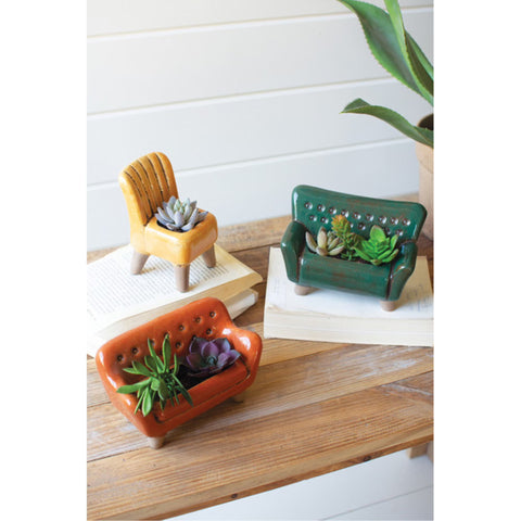 Ceramic Sofas and Chair Planter