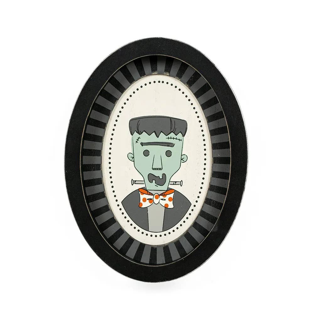 6x8 wood frame sign (FRANKIE)  Halloween  Decor