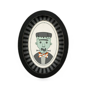 6x8 wood frame sign (FRANKIE)  Halloween  Decor