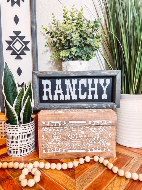 Willie & Dolly Designs - Ranchy Wooden Framed Sign