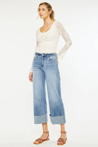 Kan Can USA - High Rise Crop Wide Leg