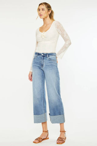 Kan Can USA - High Rise Crop Wide Leg
