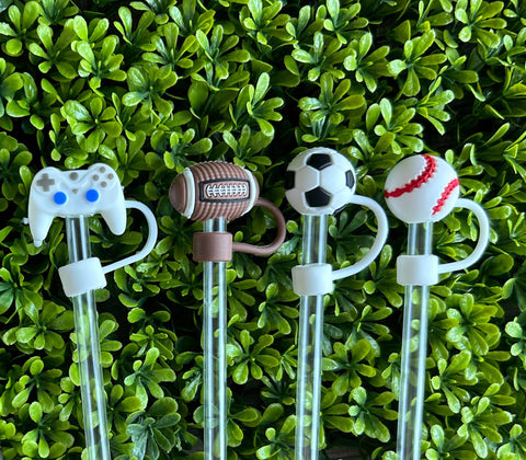 Sports and Gamer Straw Toppers