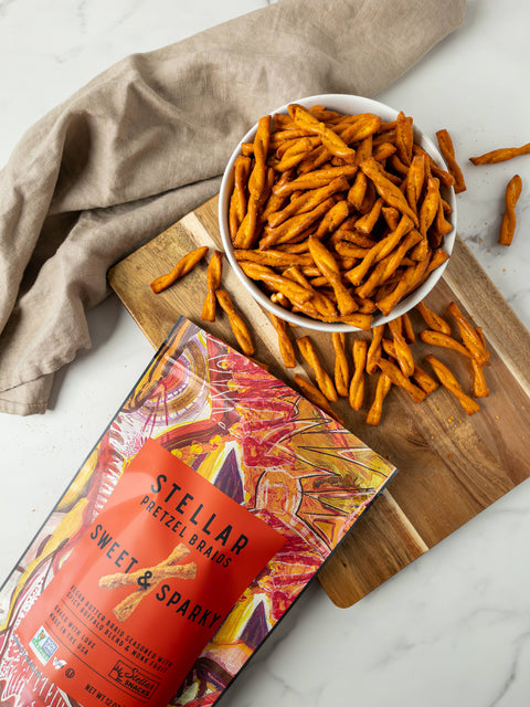 Stellar Snacks - Stellar Pretzel Braids - Sweet & Sparky -12oz