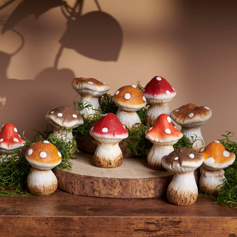 Small Mushrooms Figurines