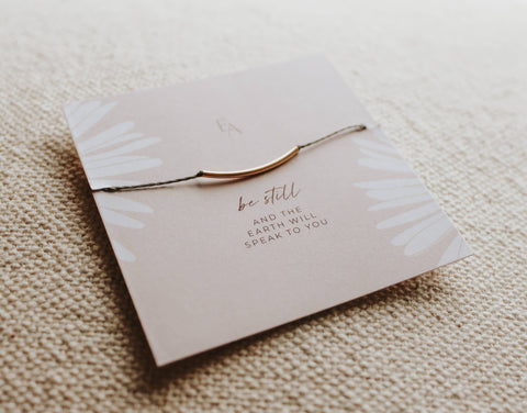 Be Still Bracelet: Gold-Filled