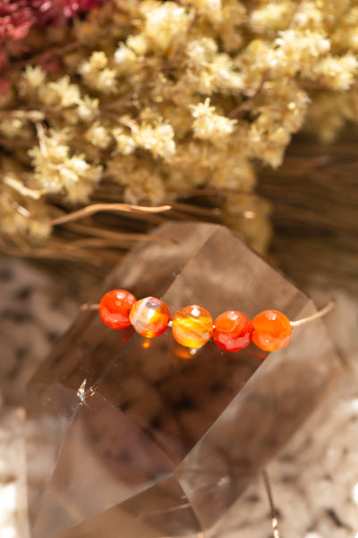 Carnelian Intention Necklace for Abundance - IN02