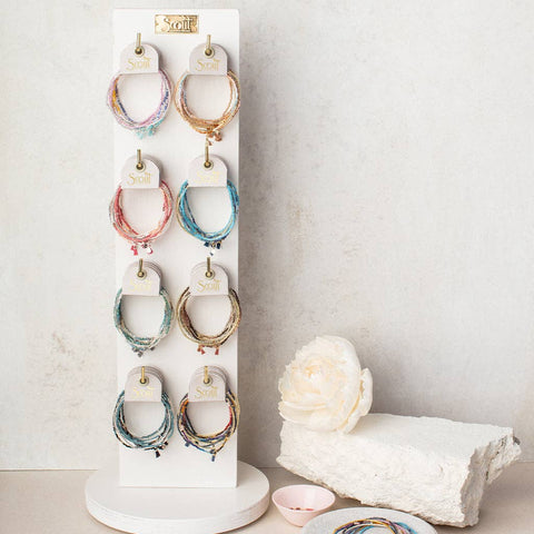 Scout Curated Wears - Narrow White Spinning Counter Display