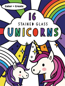 Stained Glass Coloring: Unicorns