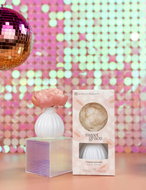 Bridgewater Candle Company - Sweet Grace Flower Diffuser | Spring Gift, Mother's Day Gift