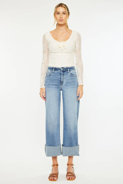 Kan Can USA - High Rise Crop Wide Leg