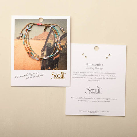 Scout Curated Wears - Mixed Media Bracelet - Truth/Lapis/Gold