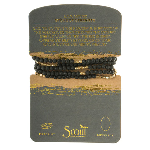 Stone Wrap Bracelet/Necklace