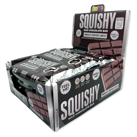 Novelty Brands - Fun Doh Slow Rise Scented Squishy Chocolate Bar - 12/Display