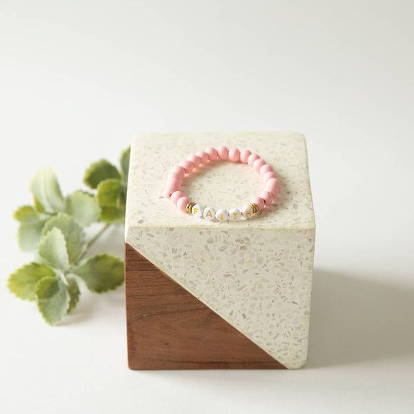 Positivity Beaded Bracelet -  Faith
