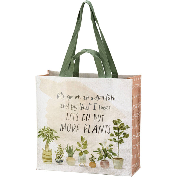 Let's Go Buy More Plants Market Bag