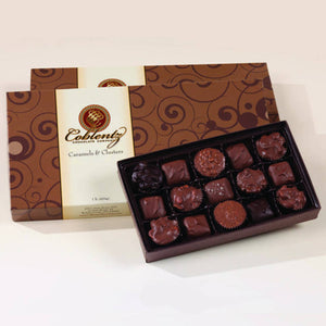Coblentz Chocolate Company - Caramels and clusters gift box, 8 oz