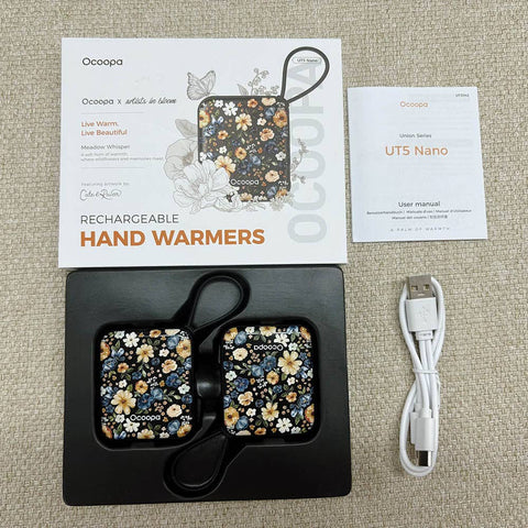 Floral Rechargeable Hand Warmer