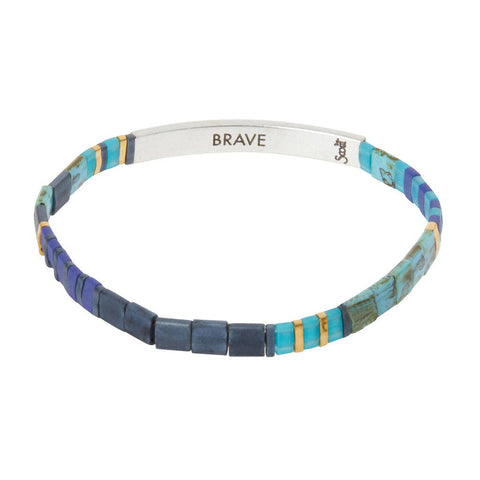 Scout Curated Wears - Good Karma Miyuki Bracelet | Brave - Cobalt/Silver