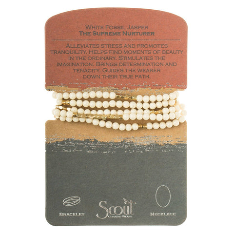 Scout Curated Wears - Stone Wrap: White Fossil Jasper - The Supreme Nurturer