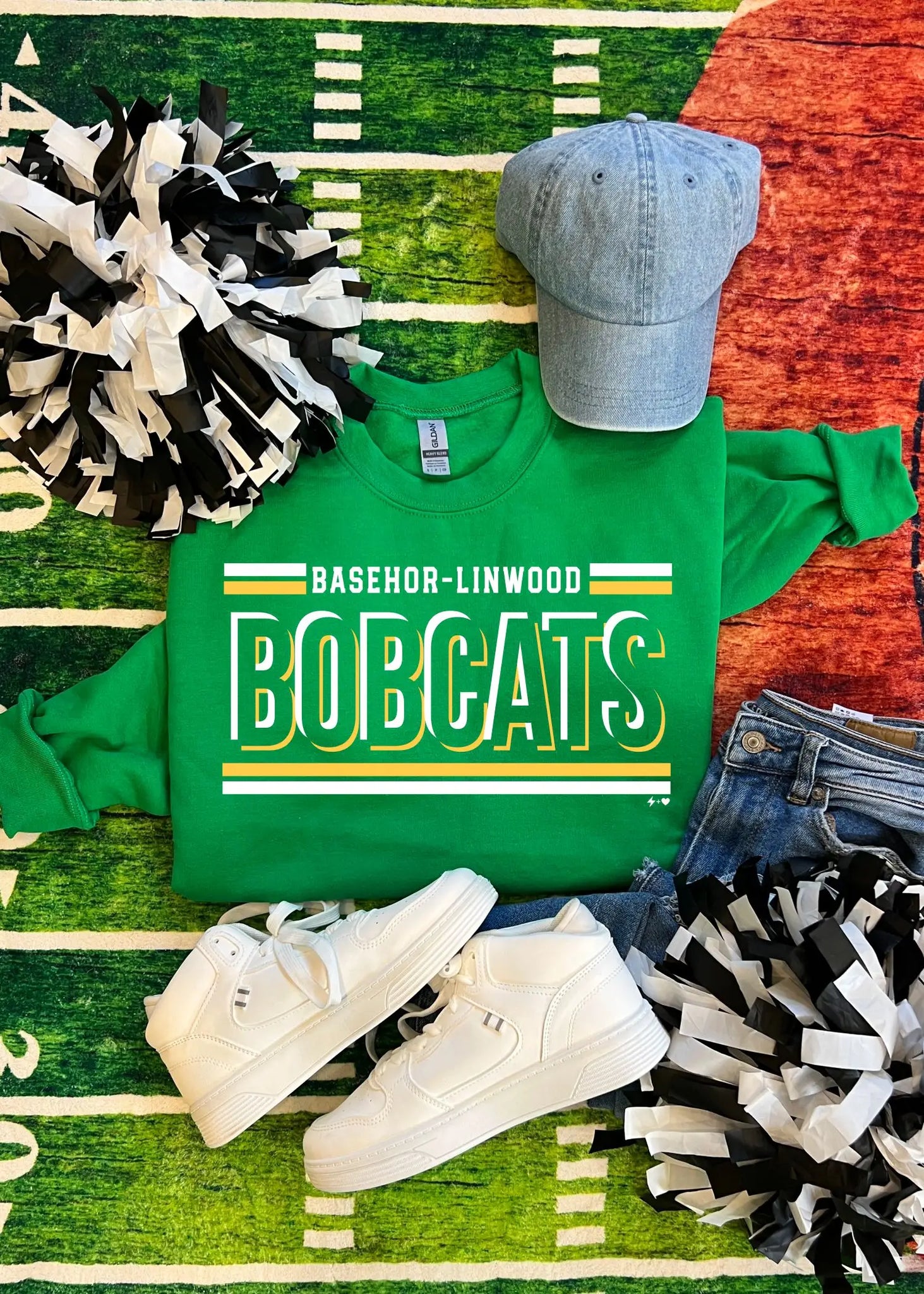 Tripple Threat Basehor-Linwood Bobcats Sweatshirt