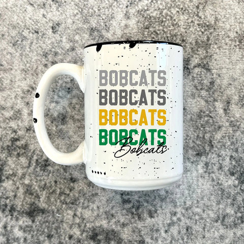Bobcats Distressed Mug