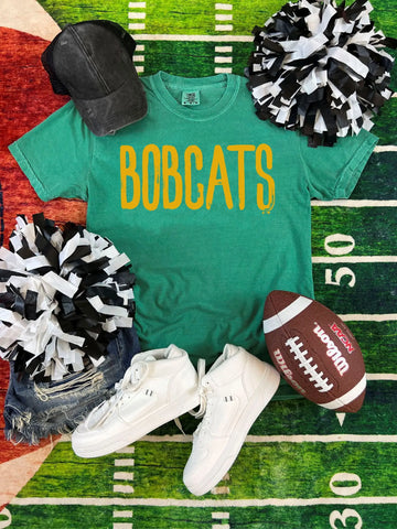 Brushed Skinny Bobcats Spirit Tee  - Adult & Youth
