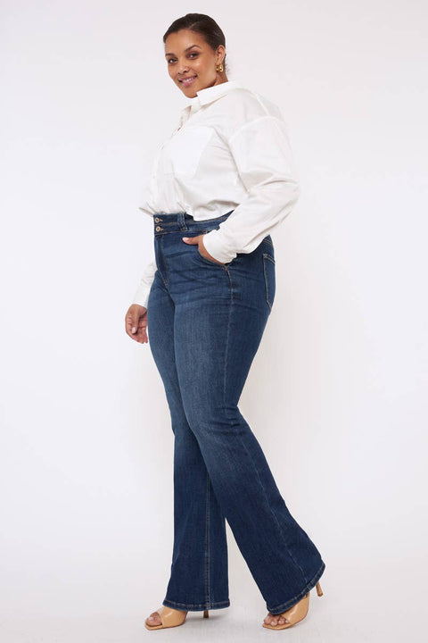 Kan Can USA - Plus Size High Rise Bootcut Jeans