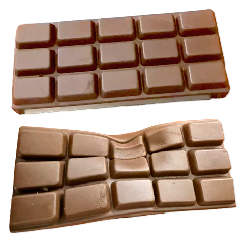 Novelty Brands - Fun Doh Slow Rise Scented Squishy Chocolate Bar - 12/Display