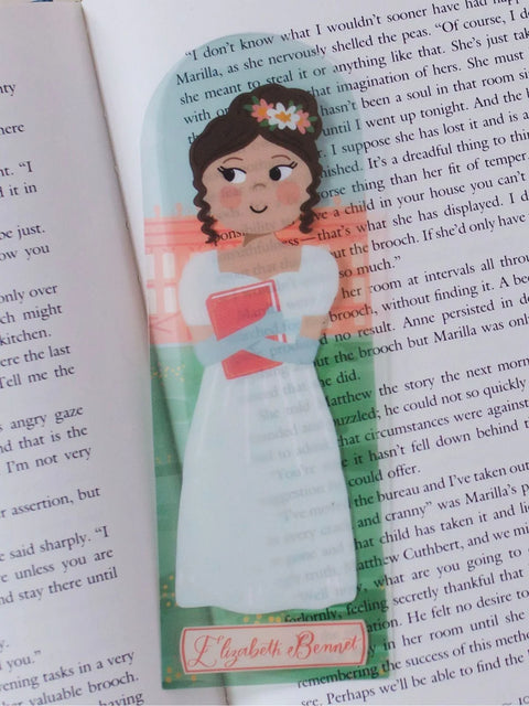 Pride and Prejudice Elizabeth Bennet Transparent Bookmark