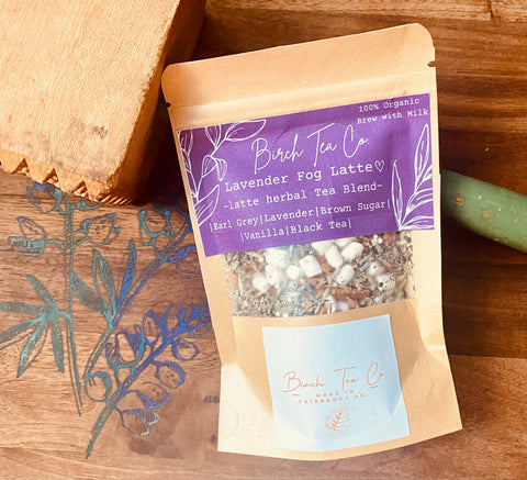 Lavender Fog Latte - Black Tea Cinnamon Loose Leaf Tea Blend