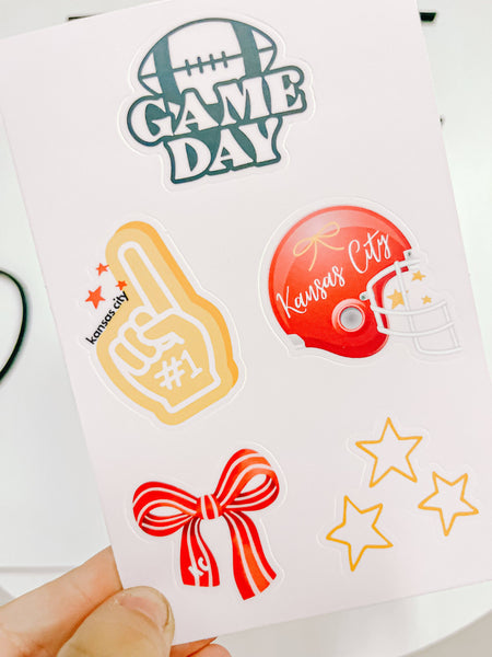 Game Day Kansas City Sticker Sheet