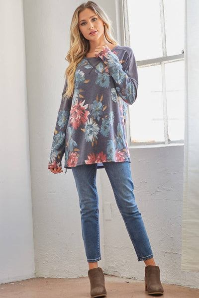 Falling for Floral Pullover