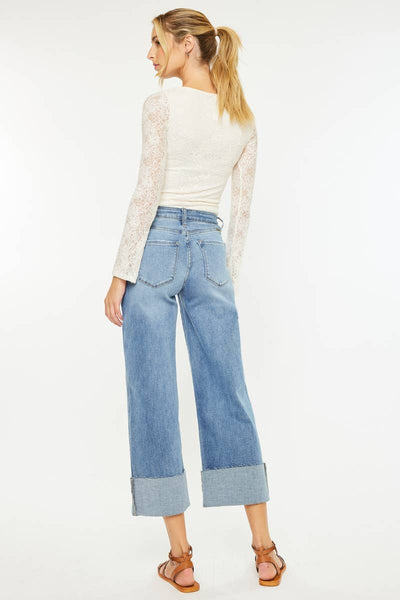 Kan Can USA - High Rise Crop Wide Leg