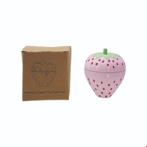 2"Rd x 2-3/4"H Plastic Strawberry Shaped Timer