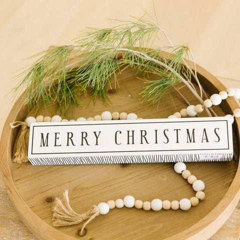 13.25x2.5x1.5 wood brick MRY/HOME)  CHRISTMAS Decor