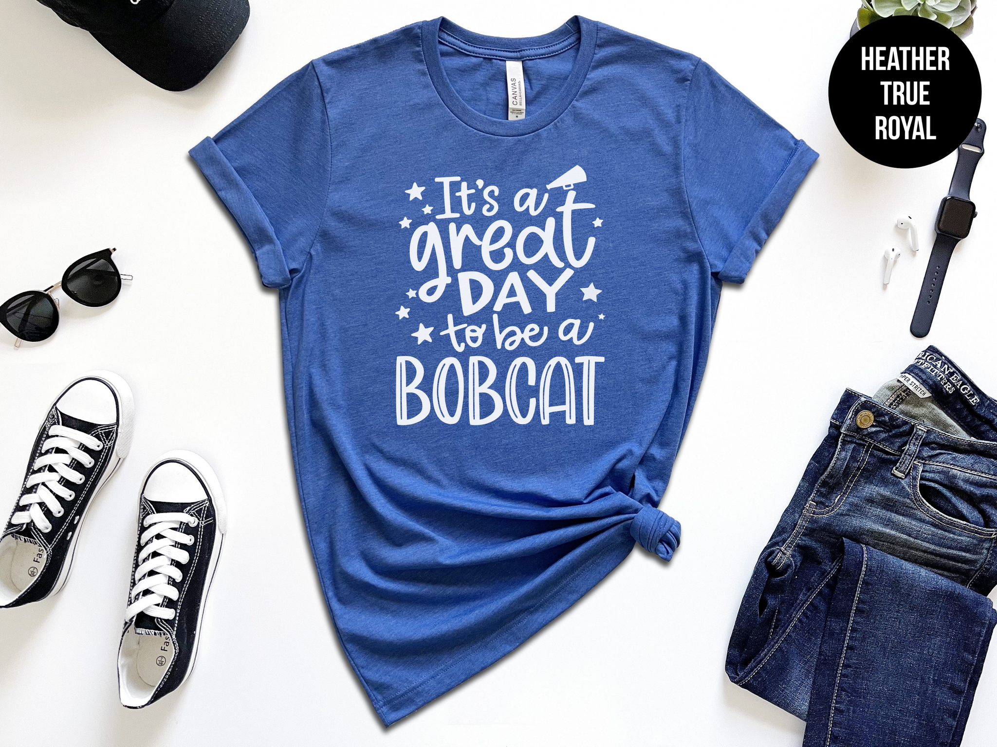 The Shirt Republic - It's A Great Day To Be A Bobcat: Heather Kelly / XS