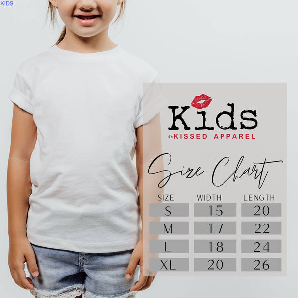 Cursive Football Game Day Kids Youth Graphic Tee
