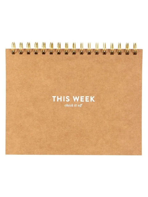Undated Spiral Weekly Planner