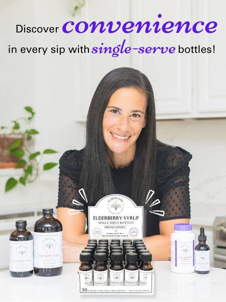 Elderlane™ - Elderberry Single Serve Bottles