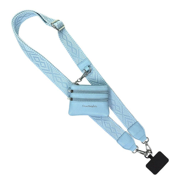 Clip & Go Crossbody Strap w/Zippered Pouch - 3 in 1