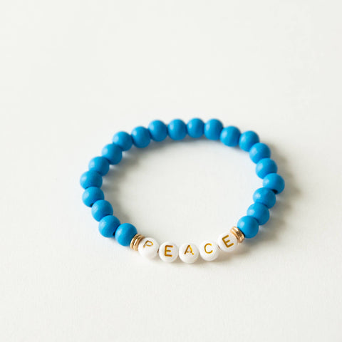 Positivity Beaded Bracelet -  Faith