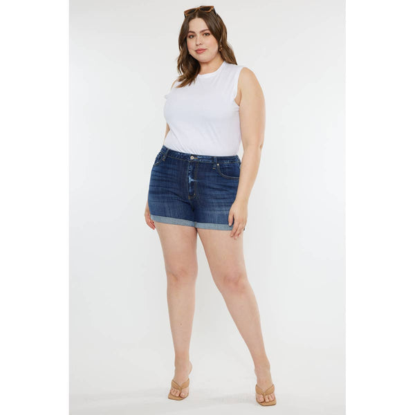 Kan Can USA - Plus Size Denim Shorts