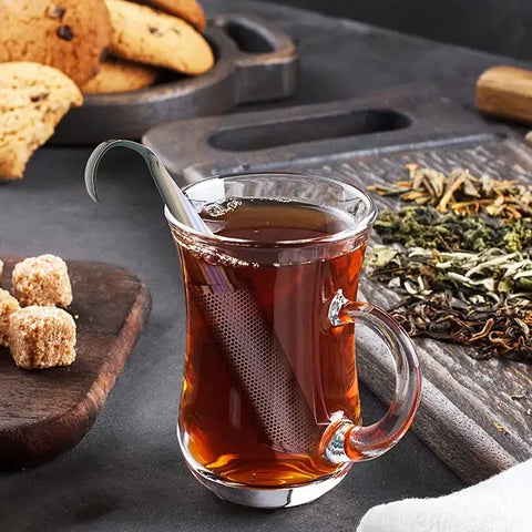 Stainless Steel Long-Handle Tea Infuser for Loose Tea and Sp